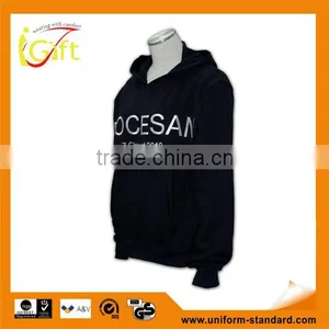 BSCI 2016 Design Sublimation Screenprint Embroidery Zipper Hoody Unique Collar Design Hoodies thumbnail-1