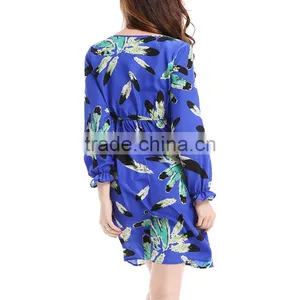 Autumn Winter Women Casual Loose Cotton Dress With Plus Size thumbnail-3
