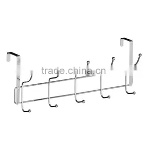 Lowest Price New Chrome Stainless Steel Door Hanger Storage Hat Coat Towel Hook Clothes Hanging With 12 Hooks thumbnail-5