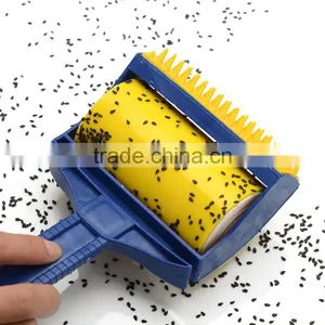 Clothes Blankets Pet Hair Sticky Lint Roller Brush thumbnail-1