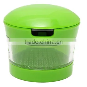 Garlic Chopper Plastic Stainless Steel Mini Garlic Press Chopper Cutter Garlic Grinding Mashing Machine Kitchen Hand Tool KC1403 thumbnail-2