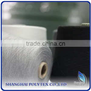 100% Dope Dyed Polyester Spun Yarn 18S-32S -recycled Polyester Spun Yarn for Knitting thumbnail-2
