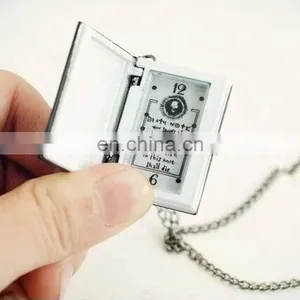 2017 Unique Death Note Notebook Pendant Necklace Pocket Watch Death Notebook Watch thumbnail-4