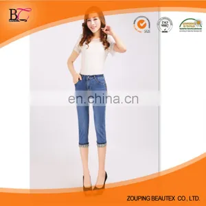 Cotton/polyester Blue Denim Fabric and Denim Roll and for Any Jean Type Men Jeans thumbnail-5