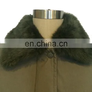Chinese Manufacturer Fur Parka Winter Jacket Women With Drawstring thumbnail-6