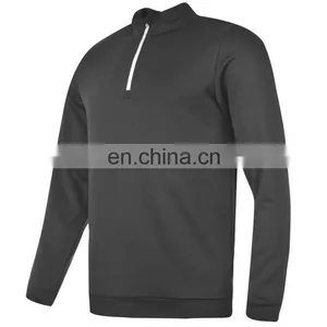 High Zip Collar Elastic Cuffs 100 Polyester Sweatshirt thumbnail-2