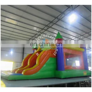 2017 Bouncy Castles Inflatables China Inflatable Inflatable Castle With Slide thumbnail-4