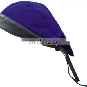 HMB-901AF9 FABRIC LEATHER BAND SKULL CAP DURAG HEAD WRAP BANDANA SKULLCAP HATS SCARF thumbnail-1