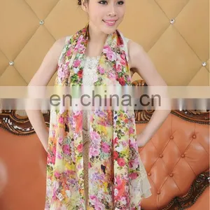 Digital Printed Silk Scarf thumbnail-1