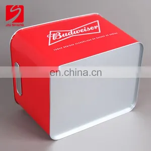 2017 Trend Custom Square Beer Galvanized Metal Ice Bucket thumbnail-6