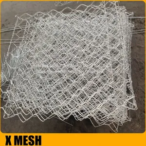 Hexagonal Wire Mesh Wall Basket , 2x1x1meters Wire Cages For Rock Retaining Walls thumbnail-4