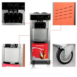Two Flavors One Mix Cheap Price Floor Type Soft Ice Cream Machine 20L-28L/H thumbnail-1