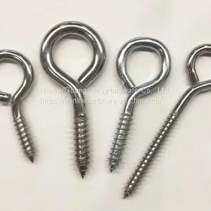 Eye Hook Screw With Shoulder Open Eye Screw Hanging Hook Tapping Screw thumbnail-1
