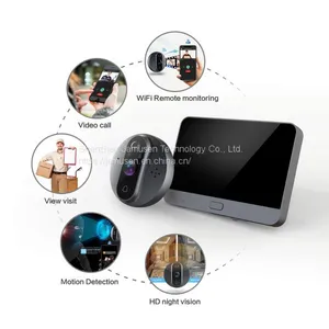 Wifi 4.3 HD LCD Digital Video Peephole Security Smart Doorbell Infrared Camera thumbnail-4