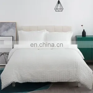 Amazon Basics White 100% Cotton Soild Full Duvet Cover Set For European thumbnail-5