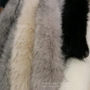 Clothes Fur Collar Artificial Fur Fox Fur Raccoon Dog Fur Down Coat Coat Fur Collar Cap Strip thumbnail-1