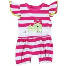 Newborn Baby Boys Girl Clothing Custom Baby Clothes White Heart Printing Blank Baby Rompers thumbnail-6