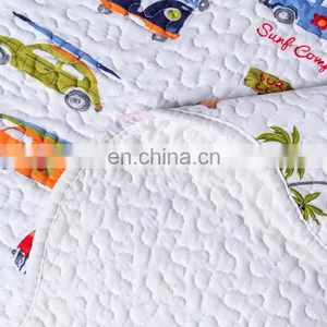 Reversible Kids Quilt Set King Size Lightweight Bedspread Printed Bed Cover All Season Coverlet Bed Set thumbnail-7