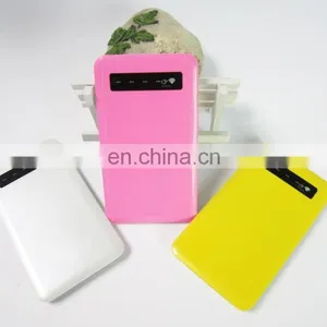 Slim Power Bank 4000mah Real Capacity Plastic Metal Power Charger Super Thin Battery Charge thumbnail-3