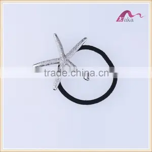 Hot Sales Fashion Elastic Hair Ornament Star Fish Decoration Elastic Hair Band Set for Ladies thumbnail-1