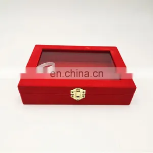 Beautiful New Design Red Color Velvet Storage Jewelry Box thumbnail-2