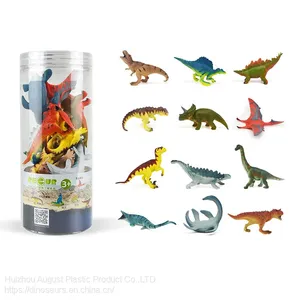 New Design Small Dinosaur Set Plastic Animal Toys Collection TPR Dinosaur Set Juguet For Kids Education Dinosaur Set thumbnail-1