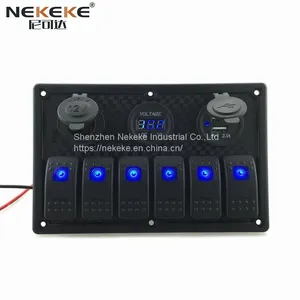 Hot Sale Led Rocker Switch Panel For 12V 24V Car Boat Marine thumbnail-1