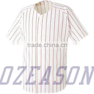 Wholesale Pinstripe Baseball Jersey,Striped Baseball Uniform Design thumbnail-6