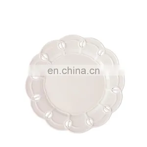 Luxury Restaurant Hollow Dinner Party Charger Wedding Porcelain Ceramic Fruit Dessert Dishes Plates Dinnerware thumbnail-1