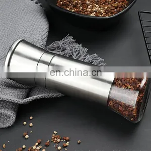 Favourable Price Top Quality Classic Big Bottle Manual Stainless Steel Pepper Grinder thumbnail-1