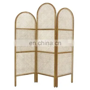 Rattan Cane Webbing Divider - Folding Screen - Room Divider Ms Rosie :+84 974 399 971 (WS) thumbnail-2