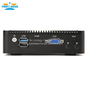 Micro Firewall Appliance, OPNsense, VPN, Router PC, Intel Celeron J4125, Partaker H3, AES-NI, 4 x Intel 2.5GbE I225-V LAN, 2 x USB3.0, VGA, HDMI, Fanless, 4G RAM, 32G SSD thumbnail-3
