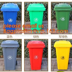 Trash Bin, Waste Bin/can, Garbage Can/bin With Swing Lid Dustbin For Room, EURO Style Outdoor Plastic Trash Bin/waste Bin thumbnail-2