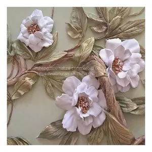 3D 5D 8D 16D Animal Flower Tree Design Wall Mural Embossed Wall Decoration For Home Tv Background Dropshipping thumbnail-2