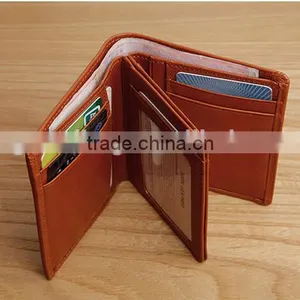 High Quality Vintage Style Genuine Leather Men's Bifold Wallet Small Wallet for Gifts thumbnail-6