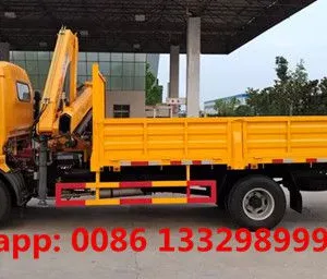 High Quality and Good Price Dongfeng 3.2T Knuckle Crane Boom Mounted on Cargo Truck for Sale thumbnail-2