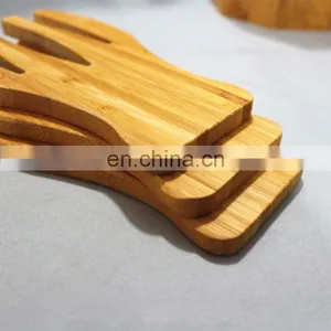Eco-friendly Household Kitchen Western Bamboo Salad Hand Blender Cooking Creative Gadget Food Mixing Fork thumbnail-4