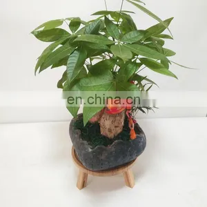 Eco Friendly Creative Design Nordic Style Balcony Garden Bamboo Flower Rack thumbnail-2