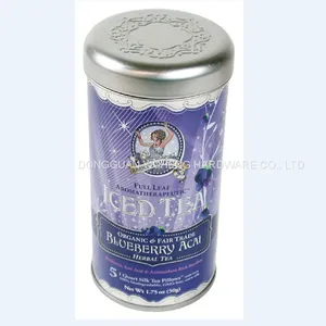 Special Round Cylinder Tea Packing Tin Box Tea Canister thumbnail-2
