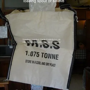 Customizable Duffle Top And Flat Bottom Big Sack Bags Waterproof With Pe Inner Liner Super Fibc Bulk Bag thumbnail-2