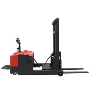 CE APPROVED 1-2 TON FULL ELECTRIC REACH PALLET STACKER thumbnail-1