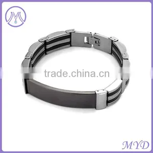 High Quality 304 Stainless Steel Skull Skeleton Bracelet for Mens Jewelry thumbnail-4