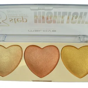 Factory Customization 3 Color Heart Shape Makeup Marker Highlighter Cute Baked Glow Glitter Pelette Makeup Highlighter Powder thumbnail-3