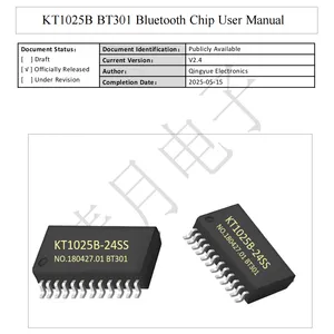 KT1025B BT301 Bluetooth 5.0 Audio Chip Support U-Disk TF Card SPIFLASH MP3 Decoder BLE SPP UART AT Command Control For Speaker DIY for Audio Receiver thumbnail-3