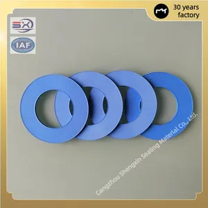 Customized Non-Standard Flange Sealing White and Blue PTFE O-Ring Gaskets thumbnail-5