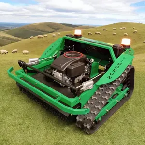 Vigorun VTLM800 RC Track Lawn Mower 800mm Cutting Width 4 Hours Working Time 7L Fuel Tank Engine thumbnail-2