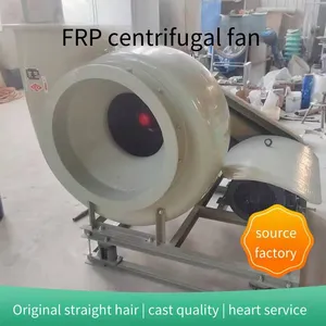 F4-72 Fiberglass Reinforced Plastic Centrifugal Fan, Corrosion-resistant With High Air Volume, Industrial and Chemical Deodorizing Induced Draft Fan, Timely Delivery thumbnail-3