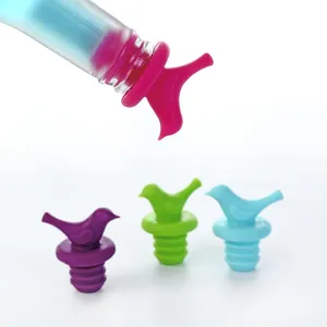 Wine Stopper Food Grade Silicone Plug With Hole Airlock Bubbler Wine Silicone Rubber Stopper thumbnail-2