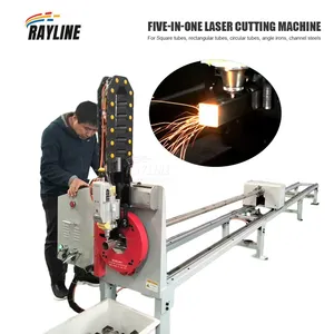 5 in 1 Laser Cutter for Square Tube Round Tube Angle Iron – Metal Fiber Laser Cutting Machine thumbnail-2