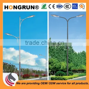 Dual-arm Street Lamp Poles Used for Residential Area or Park Steel Light Pole thumbnail-1